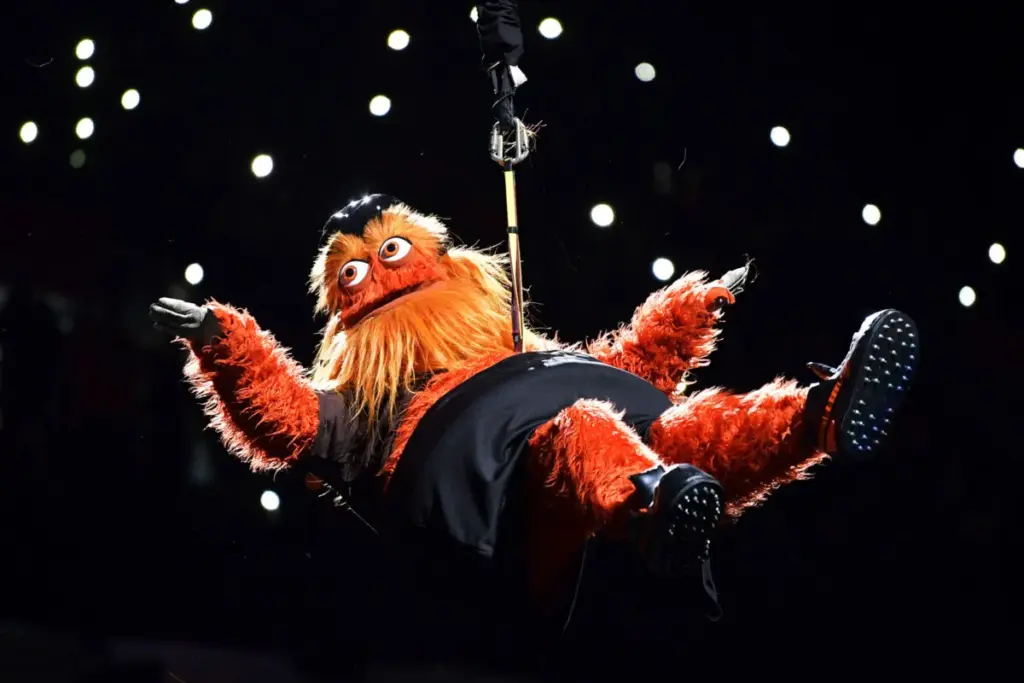 Colega Gritty, um mascote antifascista