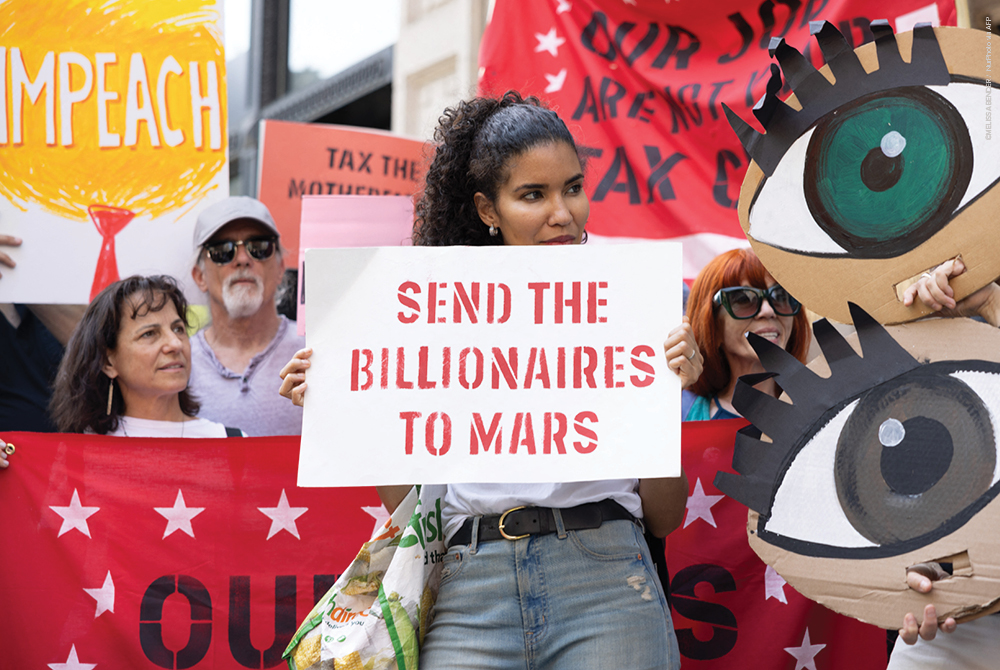 As empresas que alimentam o militarismo, a política de extrema direita e o ataque à democracia