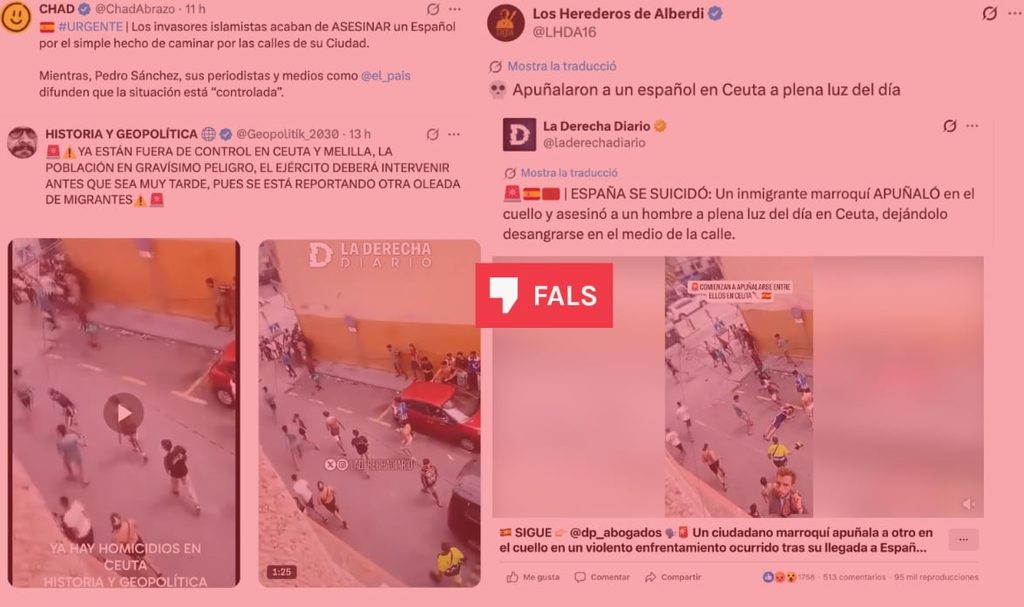 Bombardeio de informações falsas após a crise de Ceuta, disseminadas pelas cloacas da extrema direita